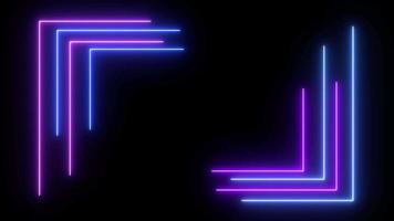 Abstract Light Neon Frame  video