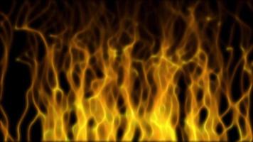 Abstract Digital Fire Flame Background Video Loop