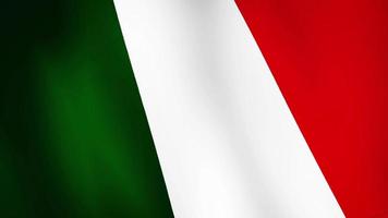 Italy flag waving, A flag animation background video