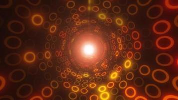 Abstract Light Tunnel For VJ Loops With Circles video