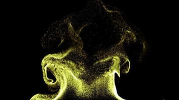 Golden Fluid Particles Animation video