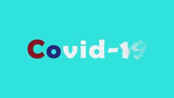 Covid-19 Text Animation Design video
