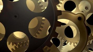 Abstract Industrial Clock Gears 13 video