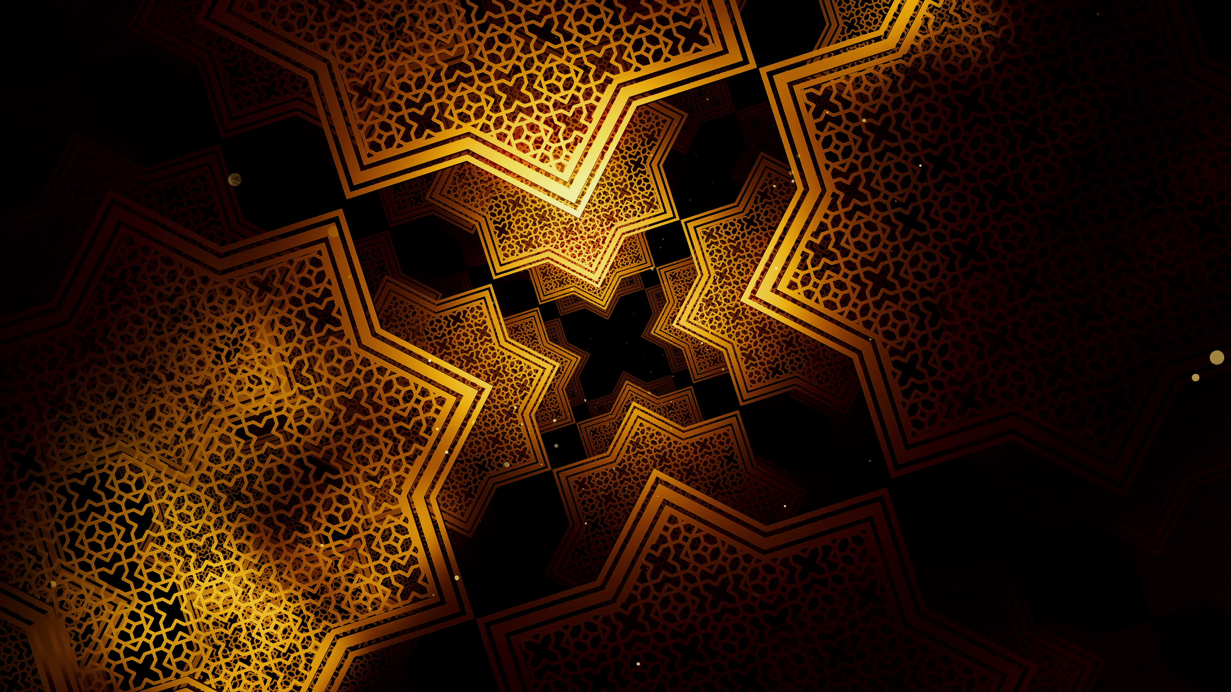 Ramadan Kareem In Islamic Pattern Free Hd Video Clips Stock Video Footage