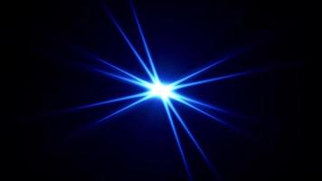 Seamless loop center flickering blue star 