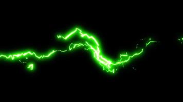 grüner elektrischer Blitz Donner video