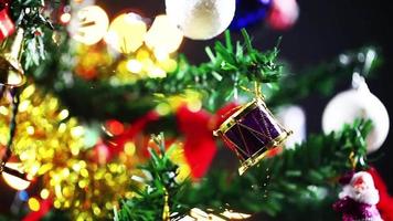 Weihnachtsfeier Neujahrsdekoration Baum und Ornament 5 video