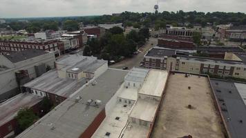 Small Town America City Fly Over video