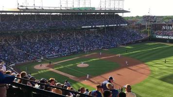 basebollspel på wrigley field 4k video