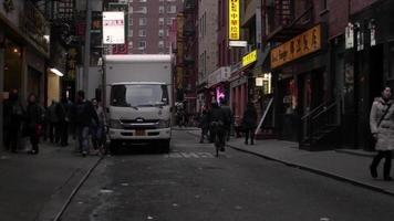 Chinatown près du crépuscule video