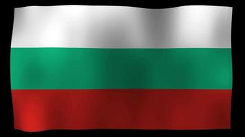 Bulgaria Flag 4K Motion Loop Stock Video