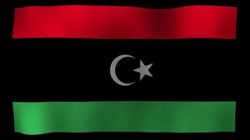 Libya Flag 4K Motion Loop Stock Video