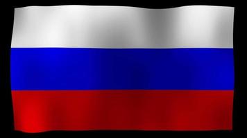 Russia Flag 4K Motion Loop Stock Video