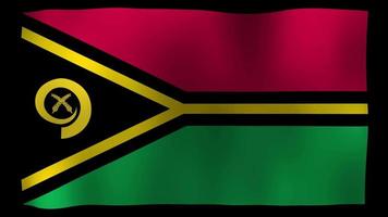 bandiera di vanuatu 4k motion loop stock video