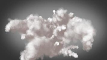 An Explosion of billowing smoke in 4K  video