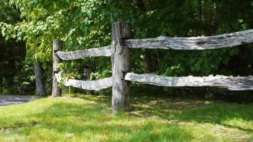 Wooden fence video