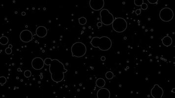 Abstract Motion Background of Floating Circles video