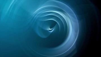 watergolven met cirkelvorm golvend op 4k blauw oppervlak video