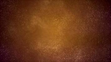 wolk van goudstof in 4k video