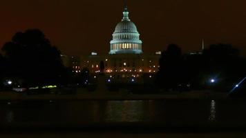 Capital Building at Night 4K video