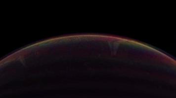 Colorful Dark Bubble Planet video