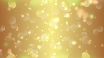 Gold Bokeh beleuchtet Partikel und Starglow video