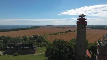 farol em kap arkona, ilha de ruegen, alemanha schinkelturm video