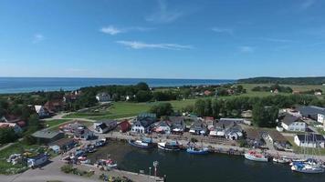 vitte hiddensee nell'isola portuale della germania video