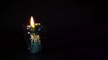 Blue Skull Container With Candle video