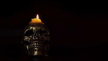 Candle Turning Off On Skull video