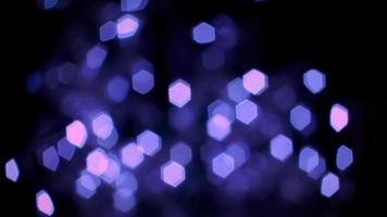 Purple Hexagon Bokeh Lights video