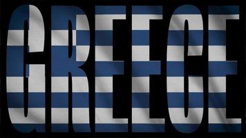 Griechenland Flagge mit Griechenland Maske video