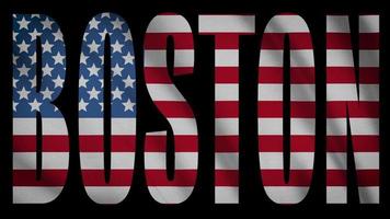 usa flagga med boston mask video