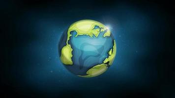 Earth Planet Background Animation video