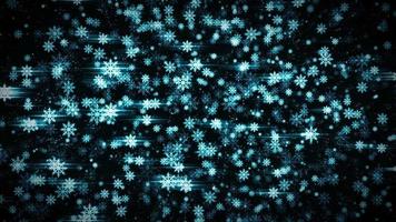 Seamless Looped Christmas Snowflakes Background video