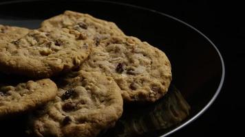 Cinematic, Rotating Shot of Cookies on a Plate - COOKIES 176 video