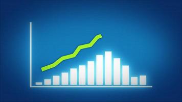 bedrijfsgroei en succes pijl infographics video
