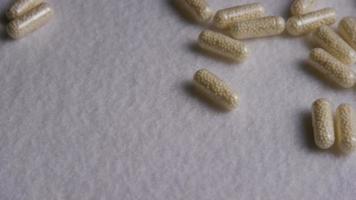 Rotating stock footage shot of vitamins and pills - VITAMINS 0093 video