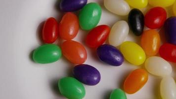 Rotating shot of colorful Easter jelly beans - EASTER 093