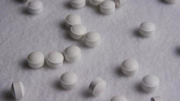 Rotating stock footage shot of vitamins and pills - VITAMINS 0077 video