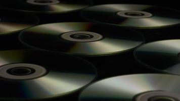 Rotating shot of compact discs - CDs 023 video