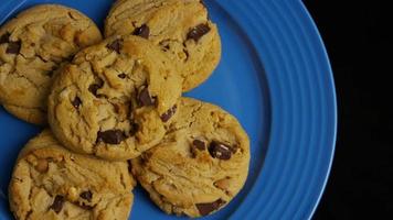 Cinematic, Rotating Shot of Cookies on a Plate - COOKIES 357 video