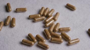 Rotating stock footage shot of vitamins and pills - VITAMINS 0030 video