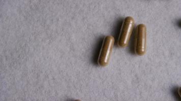 Rotating stock footage shot of vitamins and pills - VITAMINS 0028 video