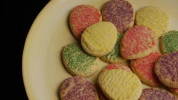 Cinematic, Rotating Shot of Cookies on a Plate - COOKIES 285 video