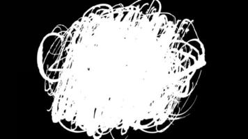 Ink Scribble Black And White Texture Animated Loop video