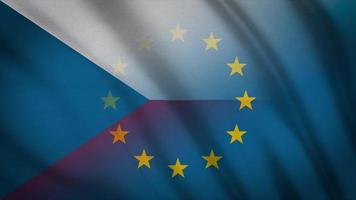 Tjeckiens eu-flagga video