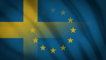 schwedische eu flagge video