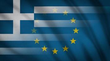 bandera de la ue grecia video