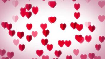 Hearts Flying Background For Valentine's Day